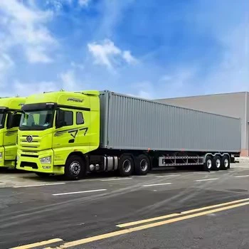 53FT Box Trpe Curtain Side Semi Trailer With Gooseneck